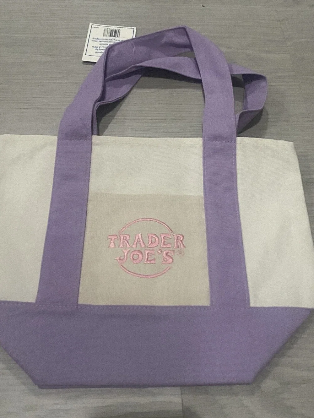 Mint Green Stripe And Light Purple Tote Bag Bundle - Picture 2 of 2